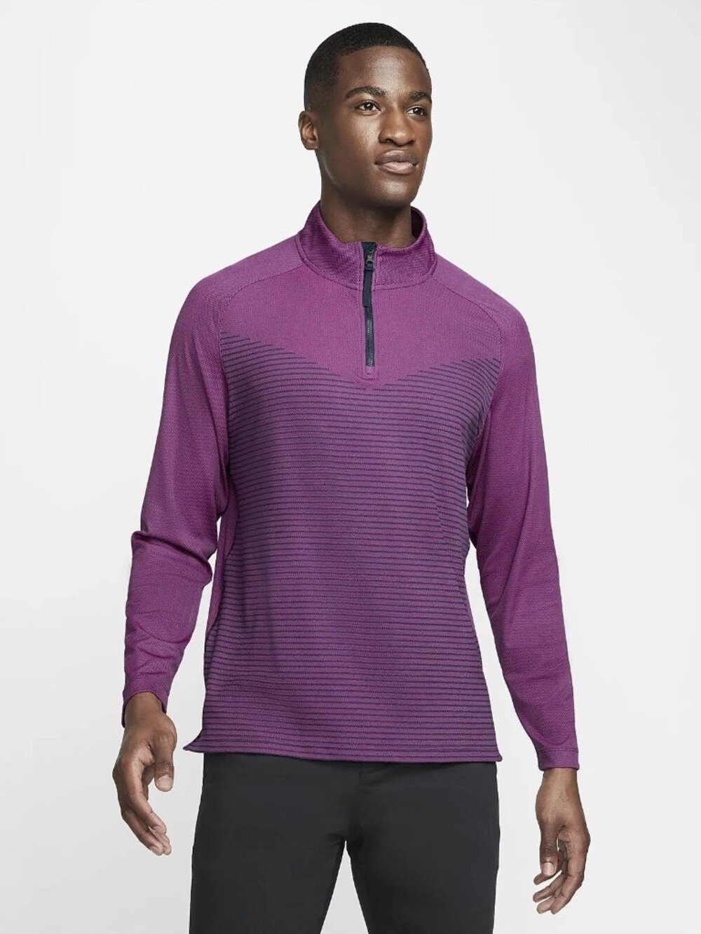 *NWT Nike Men's Dri-FIT ADV Vapor Quarter-Zip Golf Pullover - Purple